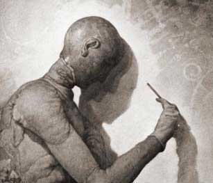 木炭デッサン 部分